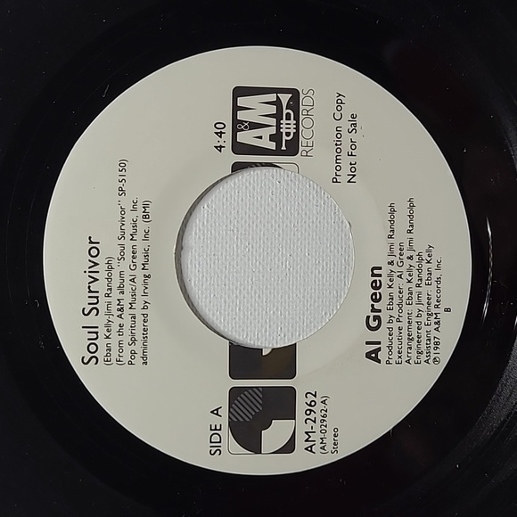 Al Green - Soul Survivor Promo 7" Translucent Green Vinyl 45 M- - Picture 2 of 4